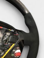 ferrari 458 carbon fiber alcantara steering wheel kubay design