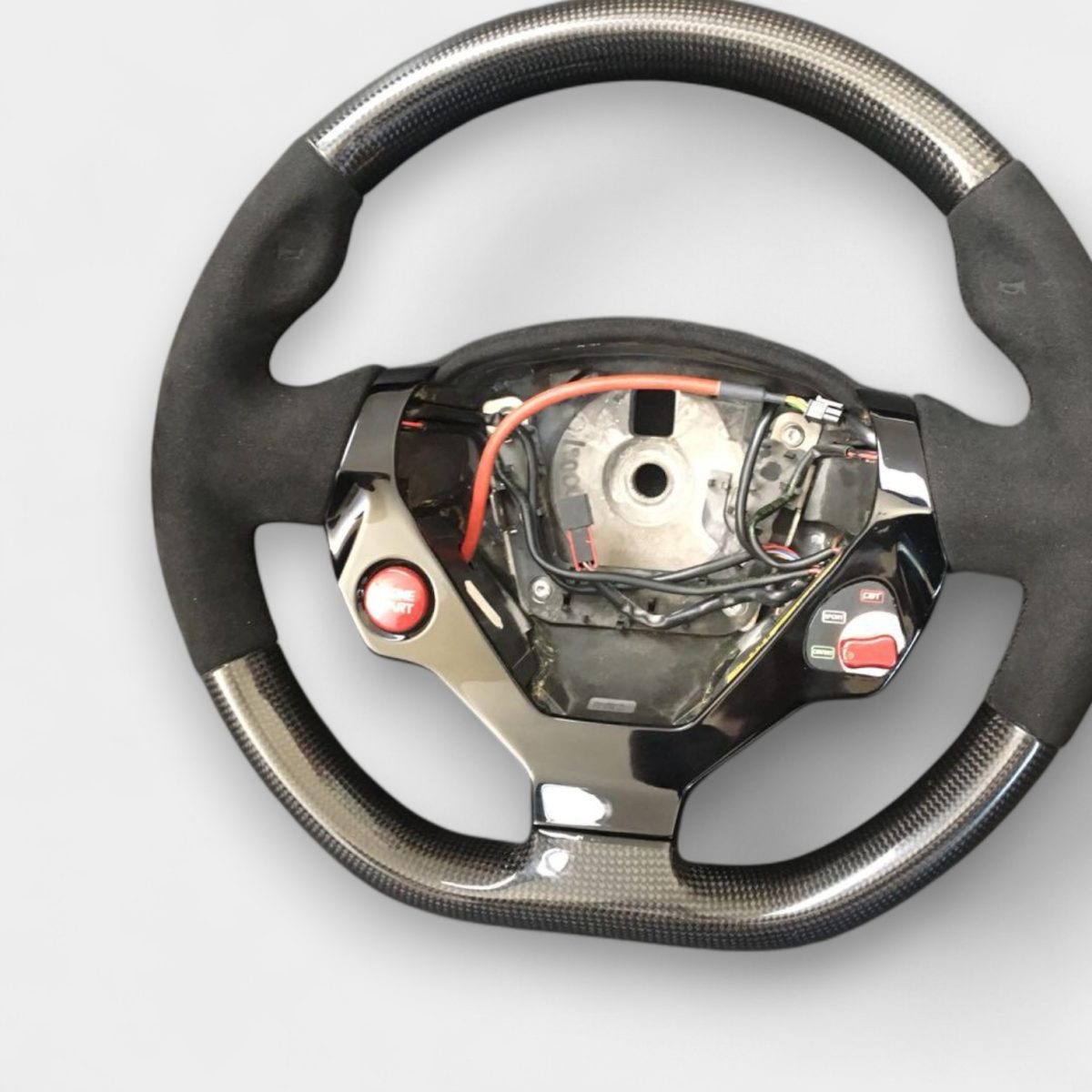ferrari 458 carbon fiber steering wheel upgrade