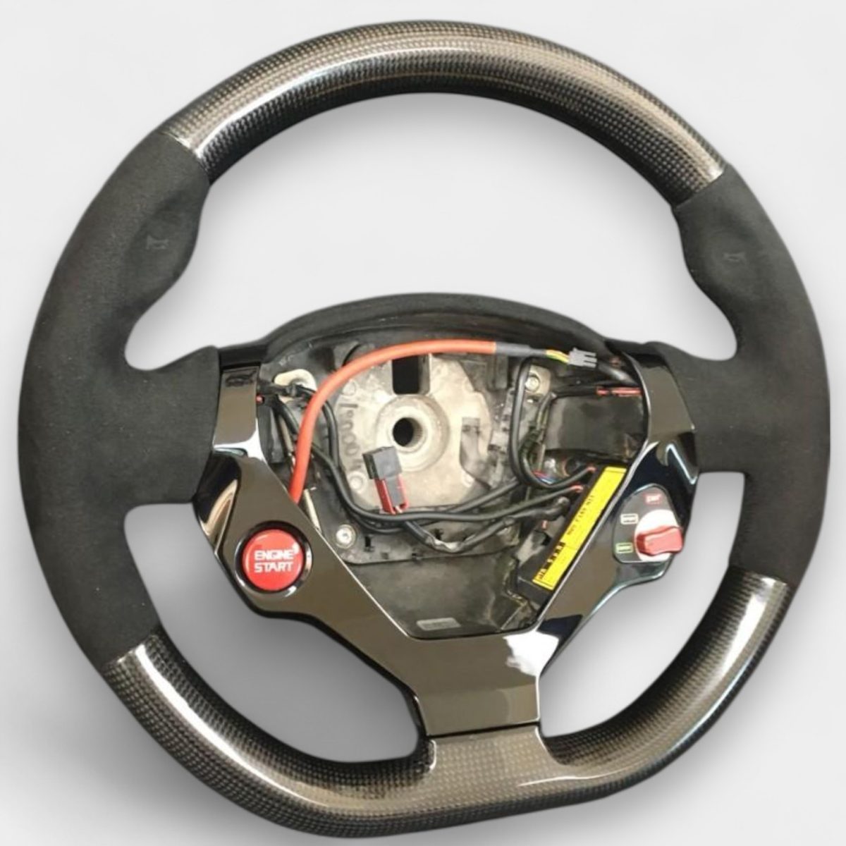 flat bottom carbon fiber steering wheel ferrari