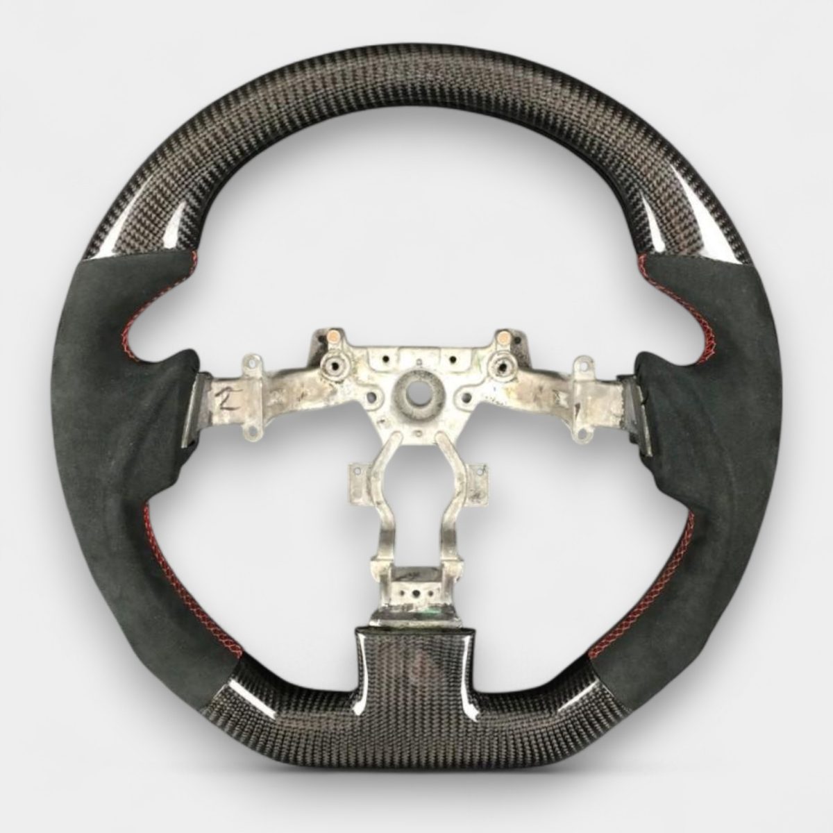 Carbon Fiber & Alcantara Steering Wheel for Nissan GT-R R35 (2) carbon fiber alcantara steering wheel nissan gtr