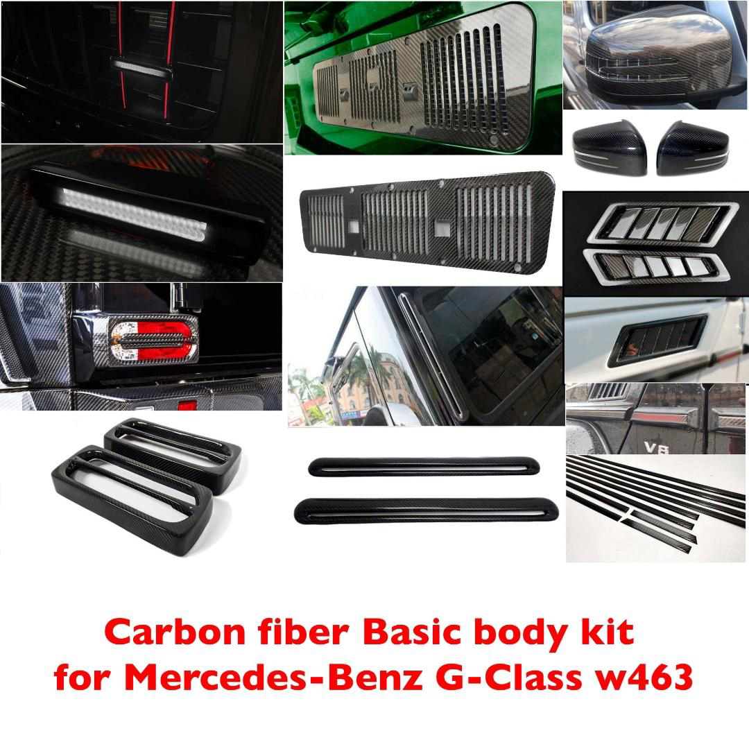 Carbon Fiber Basic Body Kit for Mercedes-Benz W463 G-Class (2) kubay design carbon body kit g wagon w463