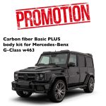 mercedes g wagon carbon fiber roof spoiler with led