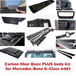 front roof carbon spoiler led mercedes w463