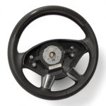 black leather carbon steering wheel viano