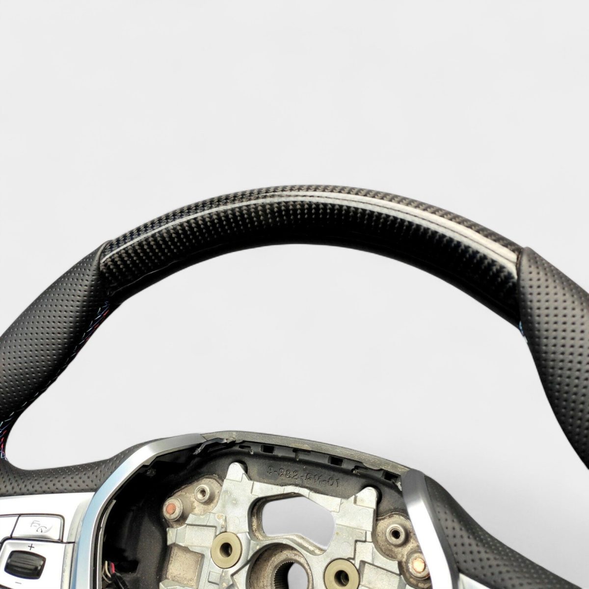 BMW carbon leather wheel with gloss finish