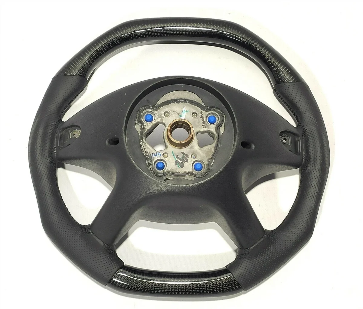 carbon leather flat steering wheel mercedes w164
