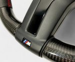 Carbon leather M-Style steering wheel BMW F15 red stripe