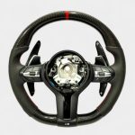 Flat bottom carbon steering wheel BMW F30 OEM fit