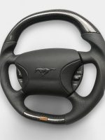 mustang carbon leather sport steering wheel