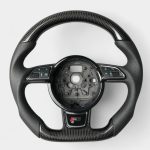 carbon fiber perforated leather steering wheel audi a7