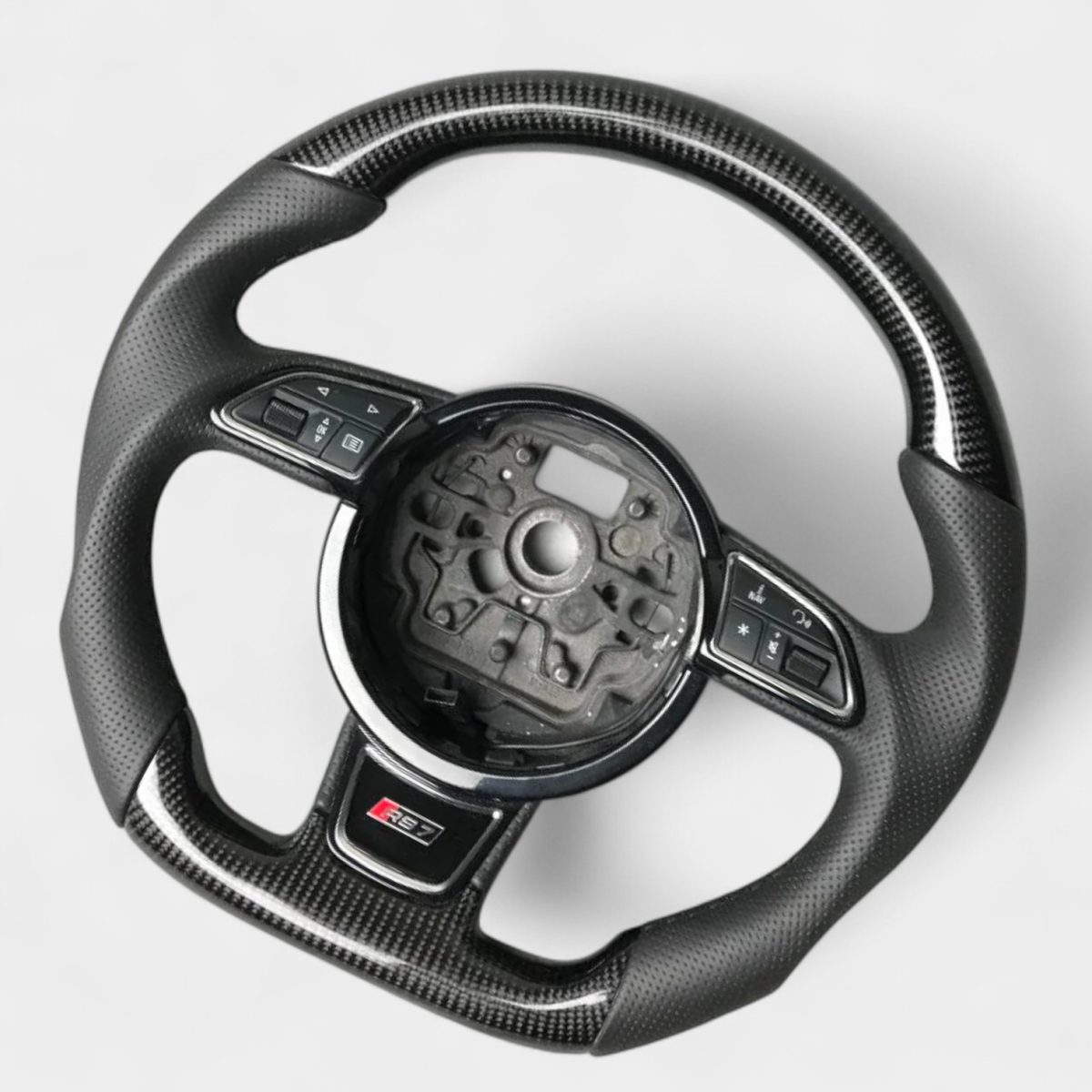 audi a6 a7 a8 carbon fiber steering wheel kubay design