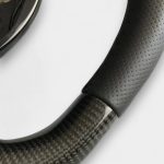 carbon fiber perforated leather steering wheel audi a6