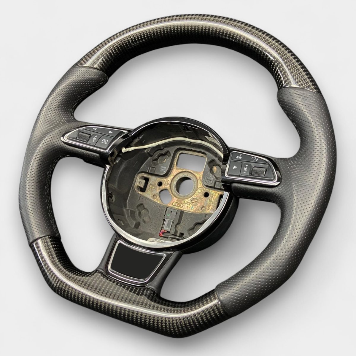 audi a6 a7 a8 carbon fiber steering wheel kubay design