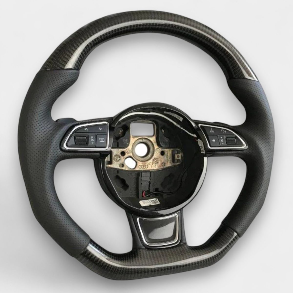 audi a6 carbon fiber sport steering wheel