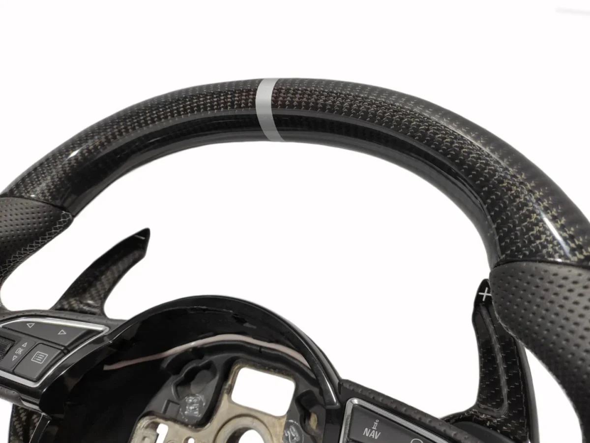 audi a1 a3 sq7 carbon fiber leather steering wheel