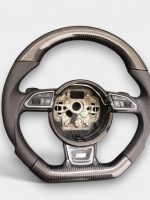 audi rs4 perforated leather carbon steering wheel