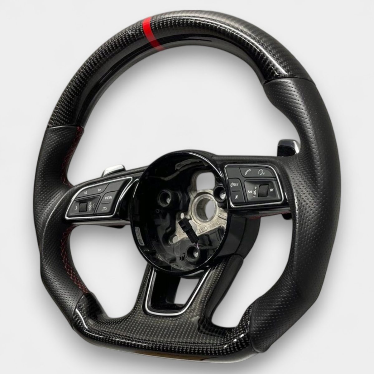 audi s5 carbon fiber steering wheel kubay design
