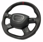 flat bottom carbon steering wheel audi q7 kubay design