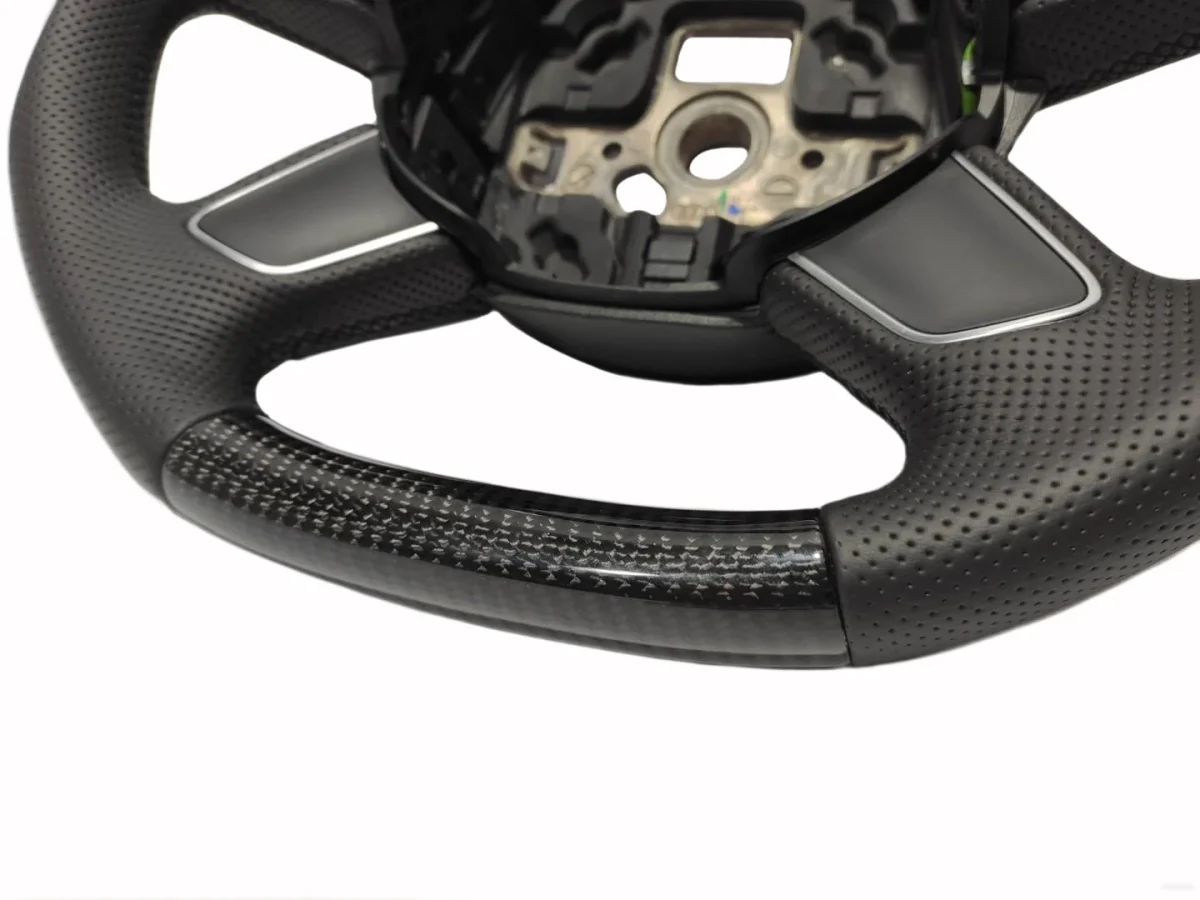 perforated leather carbon wheel audi q5