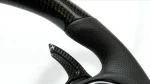 carbon leather flat bottom steering wheel audi a4