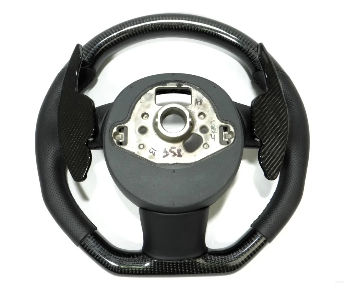 audi a5 s5 carbon flat bottom wheel kubay design
