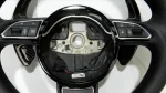 audi rs5 carbon steering wheel perforated leather