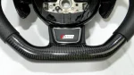 rs6 carbon fiber steering wheel flat bottom