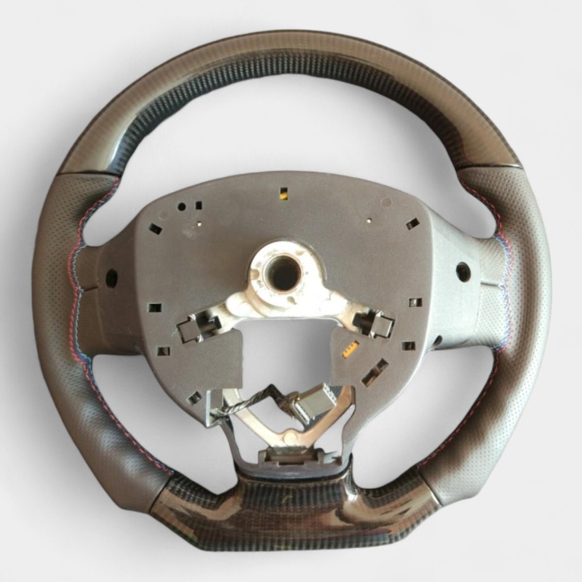 carbon leather steering wheel mitsubishi lancer x