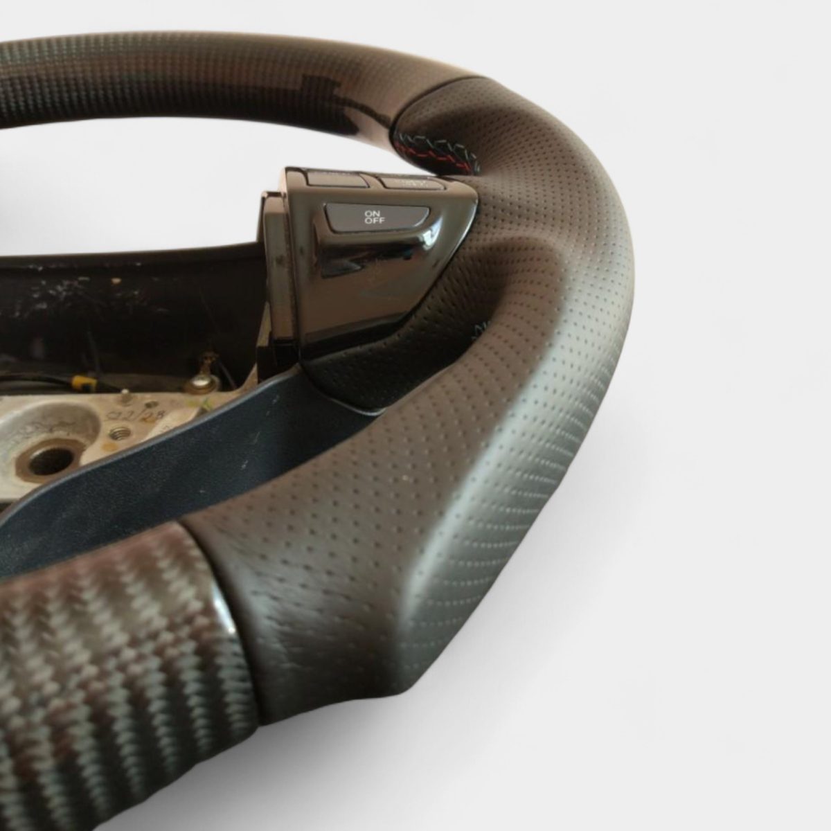 lancer x carbon interior upgrade steering wheel