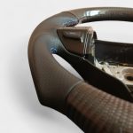 kubay design carbon steering wheel mitsubishi lancer