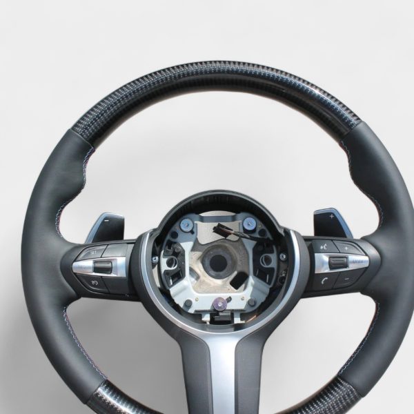 BMW F15 carbon fiber steering wheel black leather
