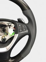 BMW E70 carbon leather flat-bottom steering wheel