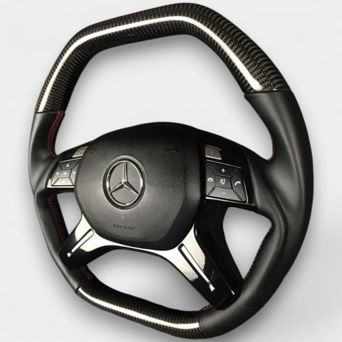 carbon leather steering wheel mercedes w463