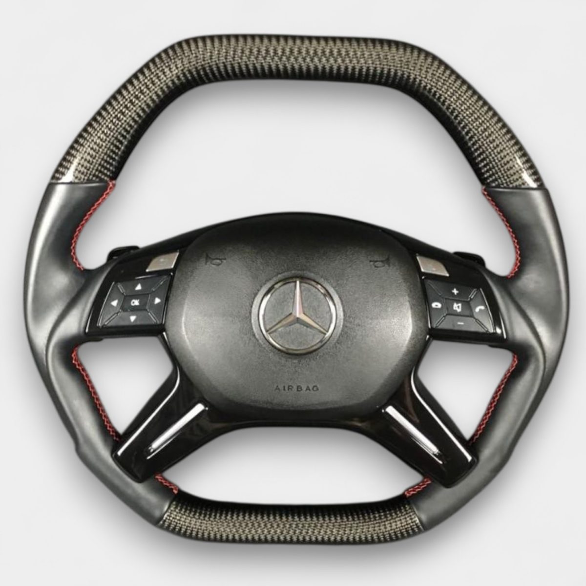 mercedes e class w212 carbon leather steering wheel