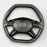 carbon leather flat steering wheel mercedes gl