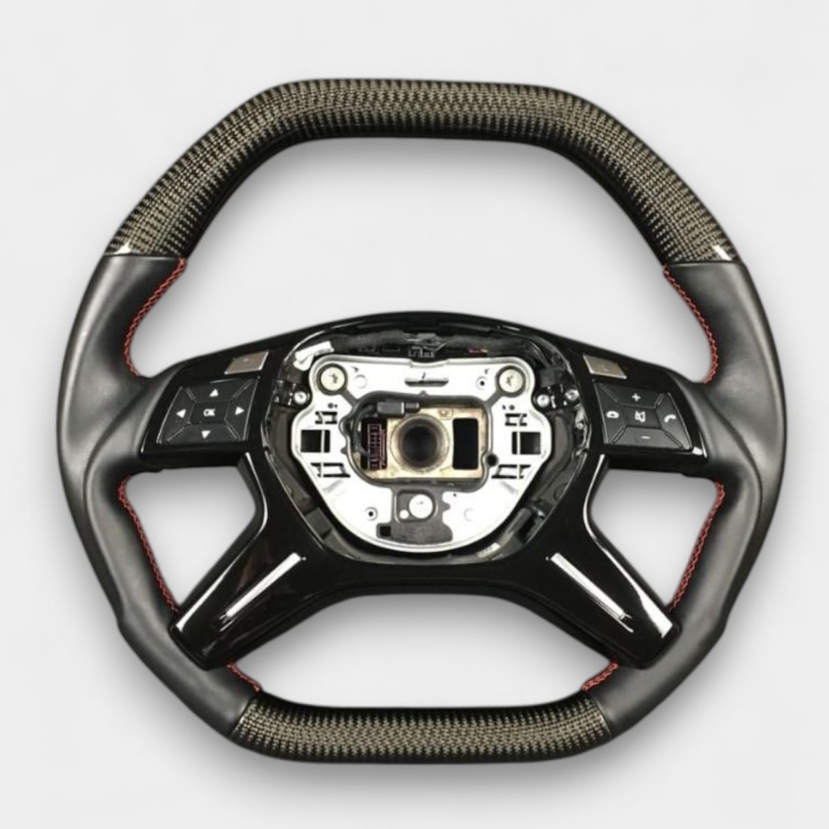 Carbon & Leather Steering Wheel Mercedes-Benz W463 W212 W166 X166 (4) sport carbon leather wheel mercedes ml w166