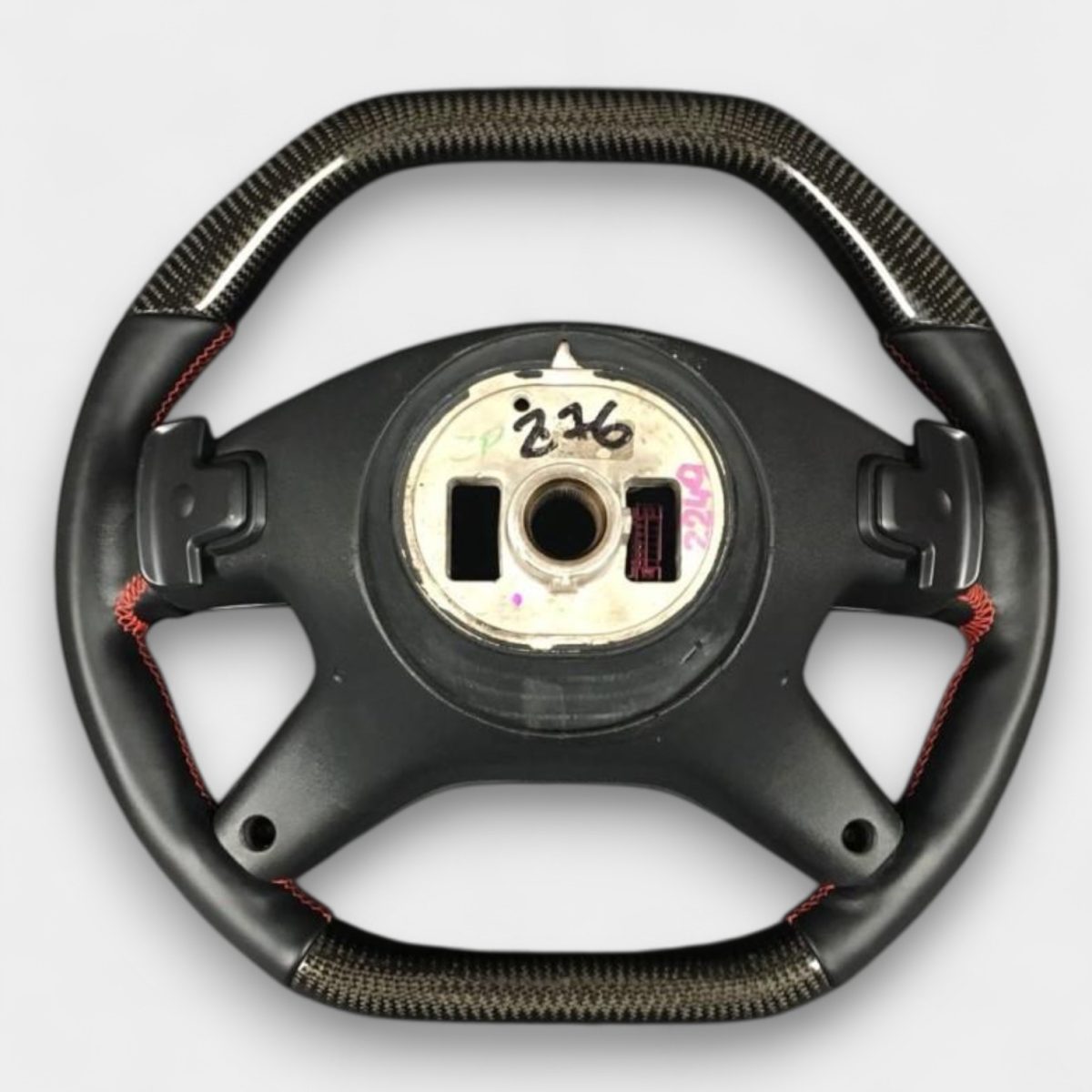 kubay design carbon leather steering wheel mercedes