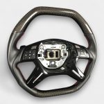 mercedes w166 carbon and leather steering wheel