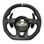 audi a3 carbon fiber steering wheel kubay design
