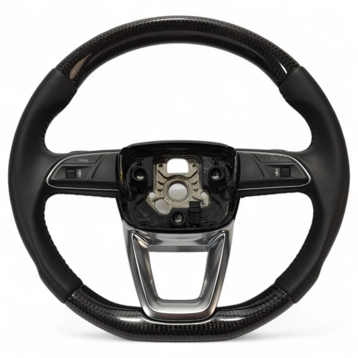 Carbon & Leather Steering Wheel for Audi Q7 Q5 B9 (7) carbon leather steering wheel audi q7