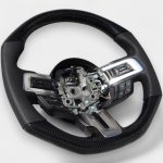carbon and leather steering wheel shelby gt