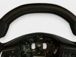 carbon and leather steering wheel maserati