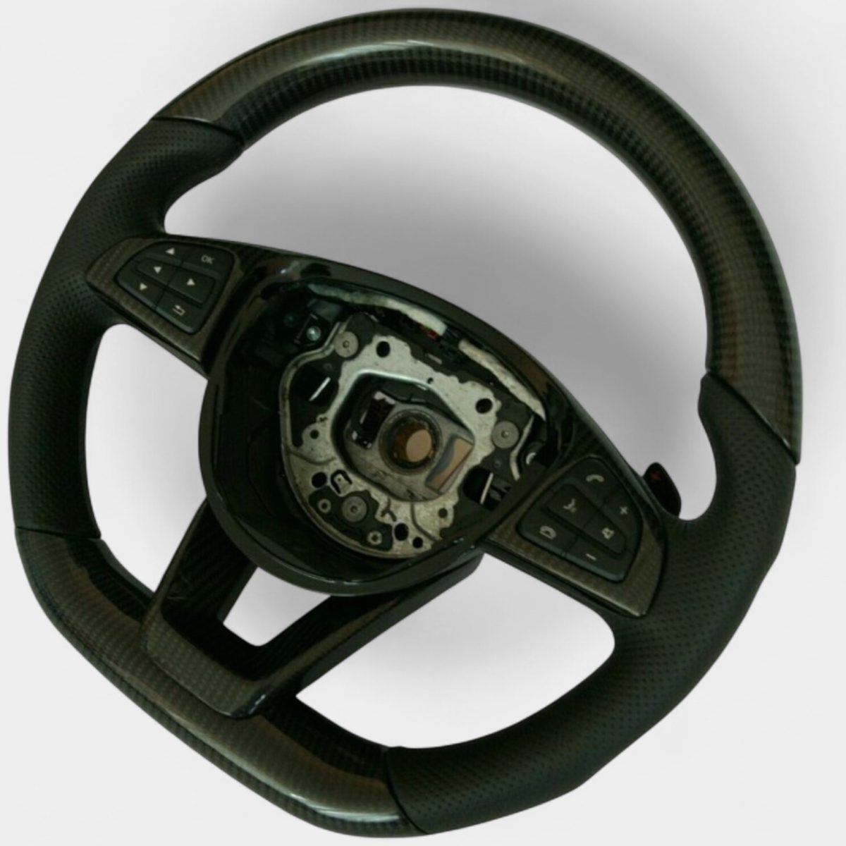 mercedes cls carbon fiber steering wheel kubay design