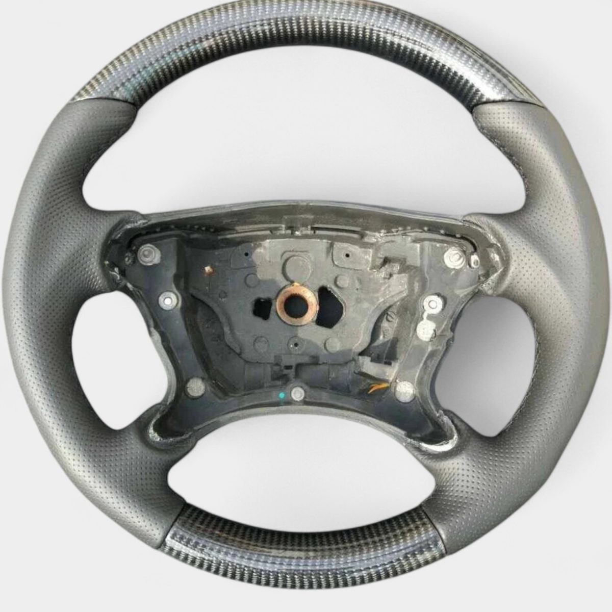 Carbon & Leather Steering Wheel for Mercedes-Benz CLK-Class E-Class G-Class (W463 W209 W211) (1) (1) carbon leather steering wheel mercedes w209