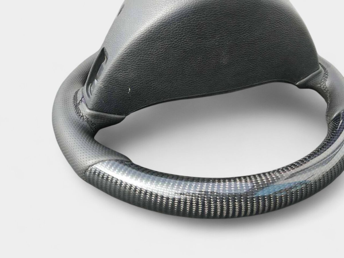 carbon and leather steering wheel mercedes benz