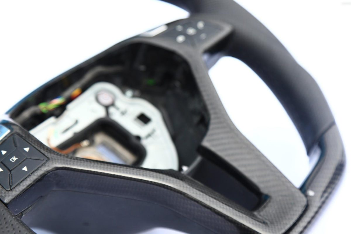 mercedes w218 carbon interior upgrade steering wheel