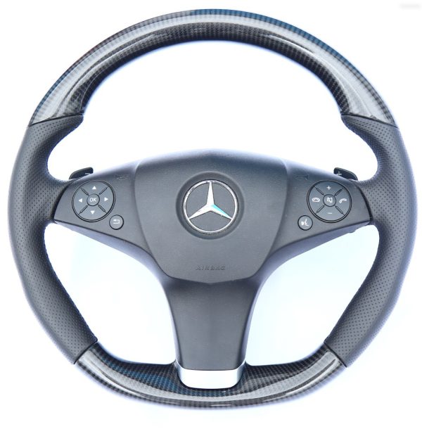 mercedes e class w207 carbon fiber steering wheel kubay design