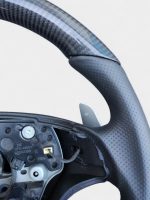 high gloss carbon leather grip wheel mercedes
