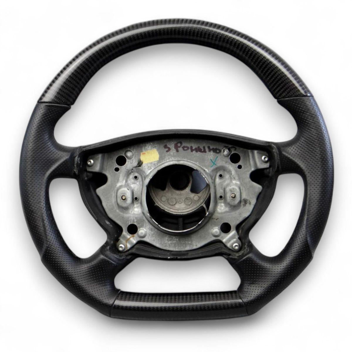 Carbon & Leather Steering Wheel for Mercedes G CLK E CLS (W209 W211 W219 W463) (2) mercedes w211 carbon fiber steering wheel kubay design