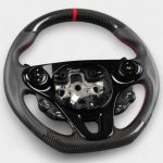 high gloss carbon leather steering wheel smart